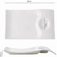 thumbnail image 2 of Plates Rectangular Ceramic Plate With Vinegar Compartment, Chinese Style Tableware for Dumpling, Roast Duck, Cold Food Dishes(Medium), 2 of 7