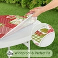 thumbnail image 5 of Pioneer Flower Floral Print Pattern Round Fitted Tablecloth with Elastic Edge,Dining Table Cover Waterproof,Outdoor Round Tablecloth for Camping,Dining,Indoor and Outdoor, 5 of 7