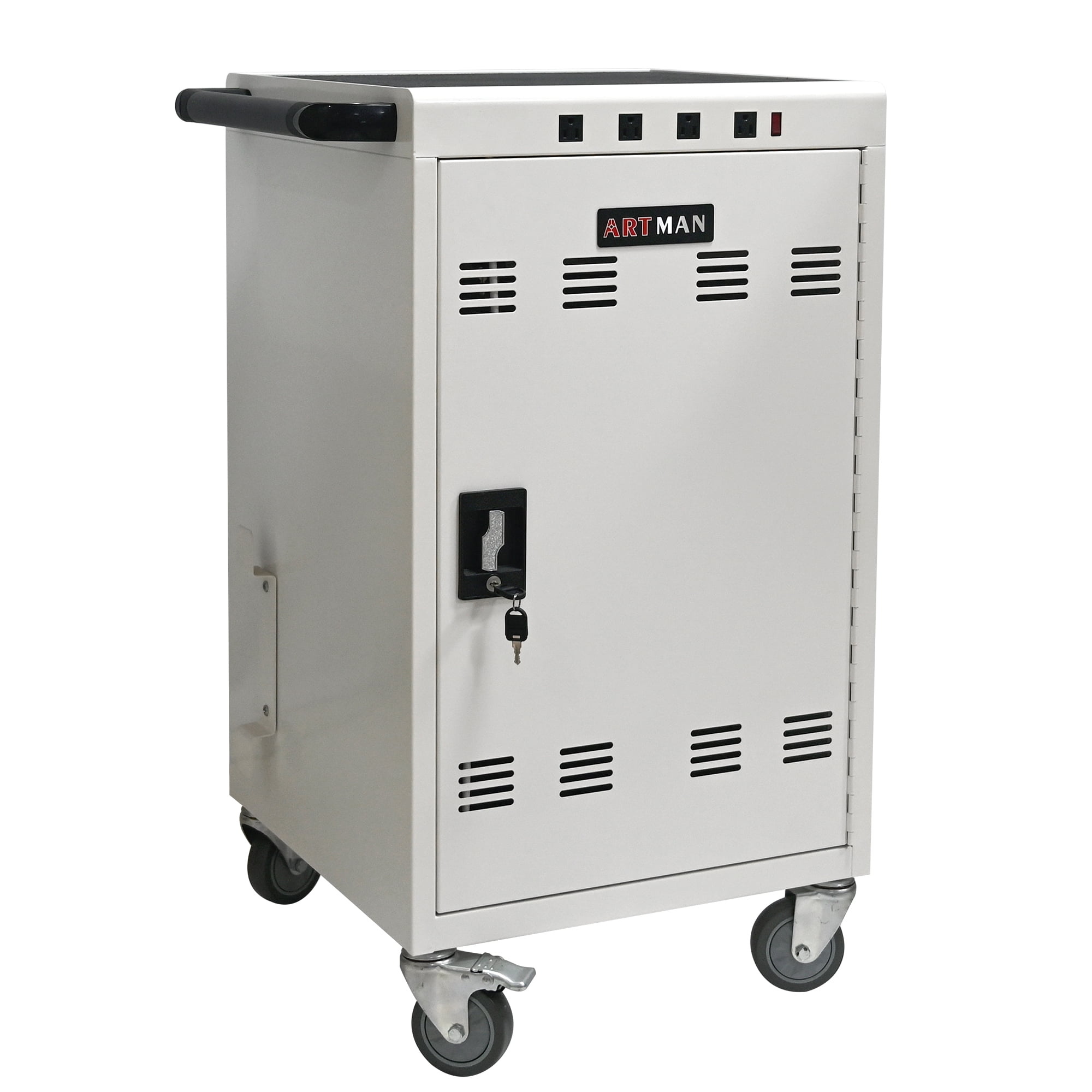 Mobile Charging Cart and Cabinet for Tablets Laptops 31+4-Device