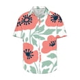 thumbnail image 4 of Njoeus Hawaiian Shirt For Men Mens Graphic T-Shirts Hawaiian Shirt For Men, Mens Big & Tall Shirts, Beach Shirts For Men, Tropical Shirts Men'S Floral Short Sleeve Casual Button Up T-Shirt S-5Xl Shirt, 4 of 5