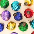thumbnail image 1 of Adornos navideños, estante indio, cristal, multicolor, 8 cm, 6 unidades, 1 of 9