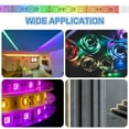 thumbnail image 5 of 10 Pcs Conectores de Tira LED de 4 Pines en forma de T de 8 mm sin soldadura y terminales extensibles para luces LED RGB, 5 of 5