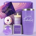 thumbnail image 1 of Regalos de cumpleaños para mujeres, mamá, esposa, novia, hermana, ella - Regalos de feliz cumpleaños, regalos del día de la madre - Juego de cestas de regalo de relajación de lavanda personalizadas pa, 1 of 5