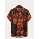 thumbnail image 3 of Camisas hawaianas de manga corta, divertidas camisas de Halloween, camisas de moda para hombres, blusas de playa espeluznantes, ropa para hombres, camisas de un solo pecho, 3 of 5
