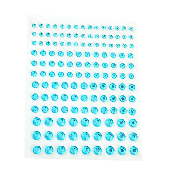 Soidarity Joyas para la cara de los ojos, pegatinas de diamantes de imitación, brillo ostentoso autoadhesivo, maquillaje de arcoíris para la Tratamientos faciales Azul