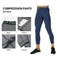 thumbnail image 2 of YUSHOW Men's 3/4 Compression Pants 3-Pack Workout Tights with Pockets Athletic Leggings for Running XL, 2 of 8