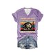 thumbnail image 1 of Puntoco Blusas estampadas de moda para mujer, blusas de manga corta, camisetas con cuello en V, 1 of 2