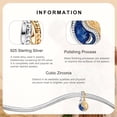 thumbnail image 2 of ROSIANNA 925 Sterling Silver Charm for Bracelets Golden Sun and Moon Tai Chi Pendant Charm Women Bracelet Charm, 2 of 5