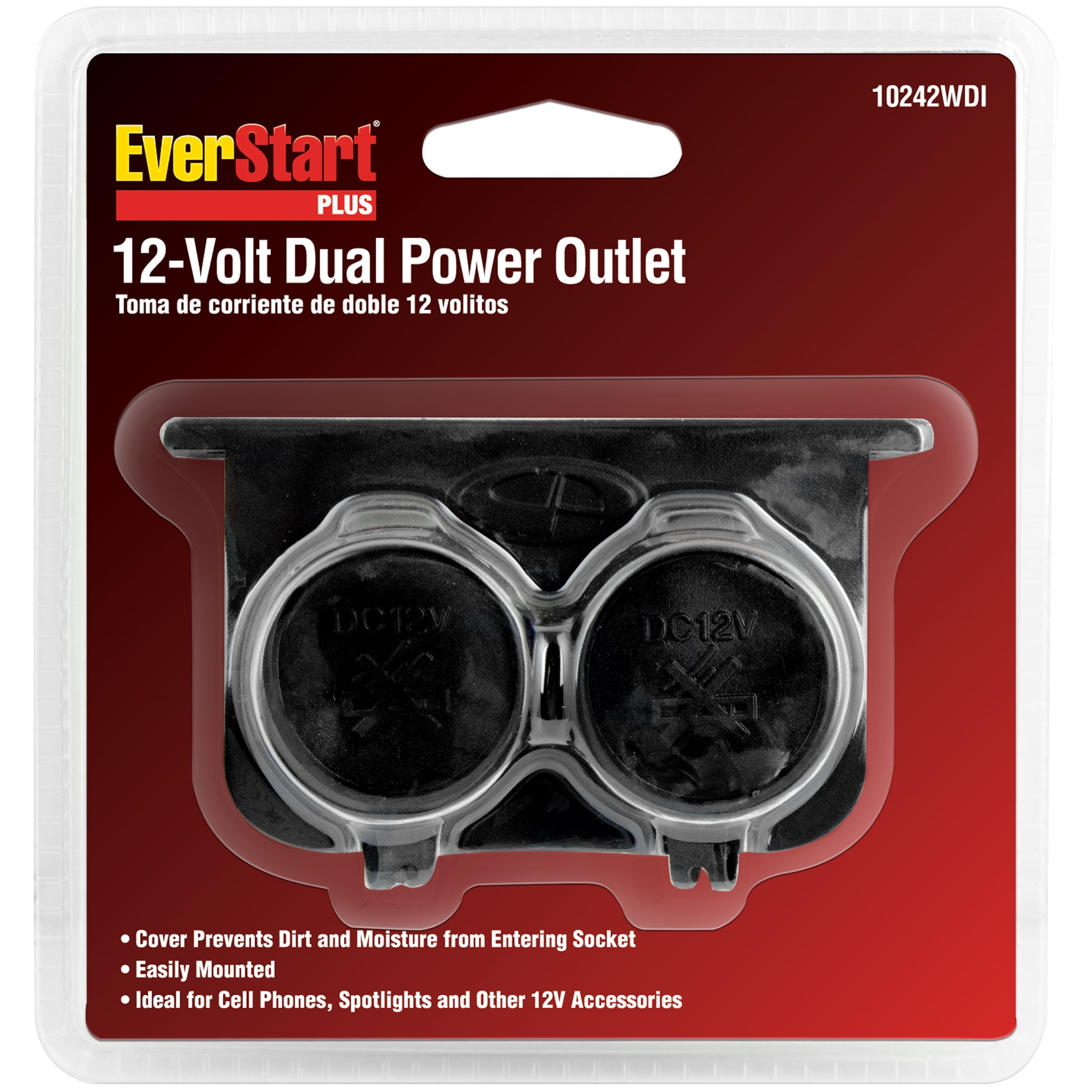 EverStart Auxiliary Dual 12 Volt Power Outlet