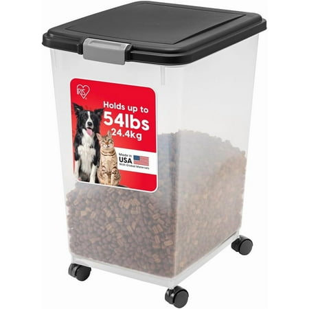 IRIS USA 54 Lbs. Airtight Pet Food Container | Dog & Cat Food Storage Bin
