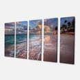 thumbnail image 2 of Palm Trees on Clear Sandy Beach - Seashore Canvas Art Print, 2 of 3