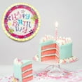 thumbnail image 2 of Maytalsory 6pcs Birthday Party Disposable Tableware Paper Plate Colored Dessert Plate Adult Children Birthday Party Baby Shower Decoration flower 1Set, 2 of 6