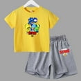 thumbnail image 2 of Ensemble 2 Pcs d'Été Anime Combat Jeu de Rôle T-Shirt à Manches Courtes + Shorts Vêtements Décontractés Enfants Col Rond Garçons Filles Tout-Petits, 2 of 4