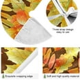 thumbnail image 2 of FMSHPON Autumn Fall Leaves Xmas Christmas Tree Skirt Stand Mat for Holiday Party Decoration Indoor Outdoor 48 inches, 2 of 6