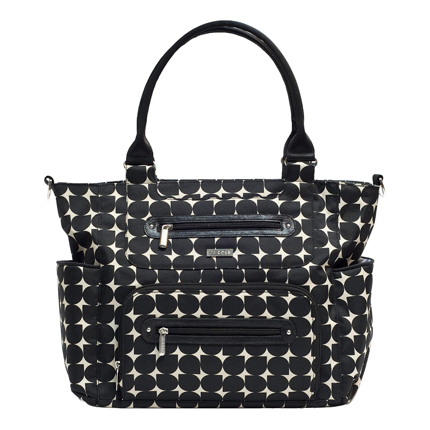 JJ Cole Caprice Diaper Bag, Black with Cream Pattern, 100% Polyester By  Visit the JJ Cole Store - Walmart.com
