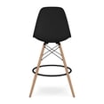 thumbnail image 5 of Aron Living Pyramid 28" Plastic and Wood Counter Stools in Black (Set of 4), 5 of 7