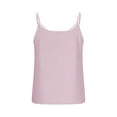 thumbnail image 6 of FRSASU Women's V Neck Lace Tank Tops Summer Stripe Color Block Casual Sleeveless Shirts Tops Pink, 6 of 9
