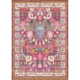 thumbnail image 1 of Unique Loom Medici Bohemian Floral Rug 7' x 10' Rectangle Multi/Fuchsia, 1 of 2
