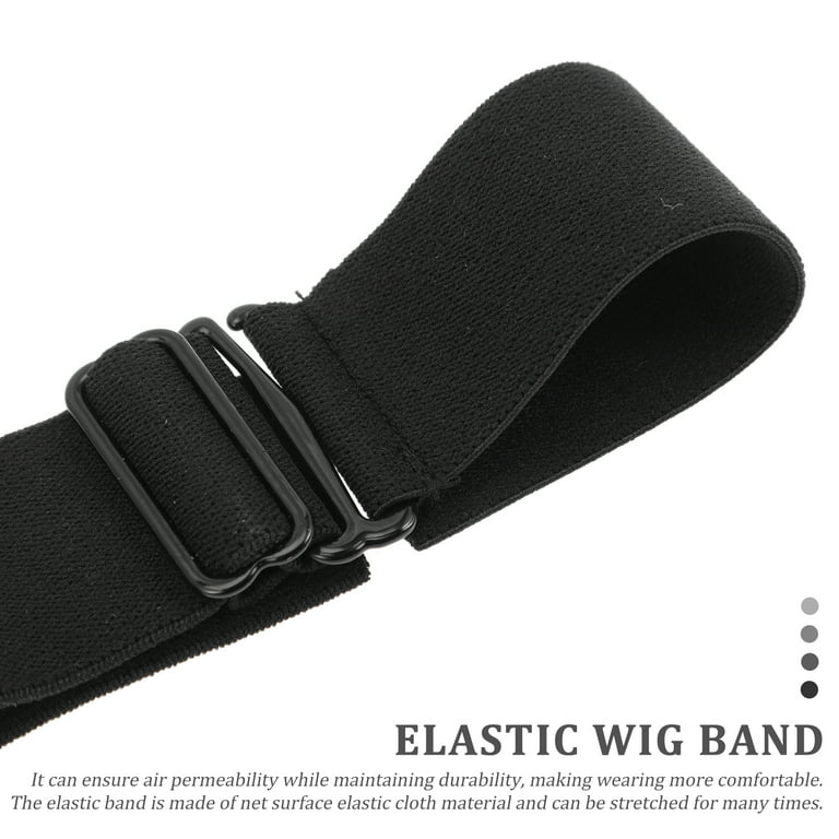 Rolybag Black Adjustable Elastic Band for Wigs Nonslip Wig Elastic Bands  Removable Elastic Wig Strap Adjustable wig band for glueless wig Elastic  Wig
