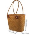 thumbnail image 2 of HOOWIFFY Camping Fruit Basket Straw Coffee Woven 1Pack for Outdoor Gatherings, 2 of 6