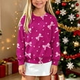 thumbnail image 5 of BXJX Girls Christmas Sweaters, Cute Knit Fall Winter Crew Neck Pullover Xmas Tops Hot Pink Size 7-8 T, 5 of 5