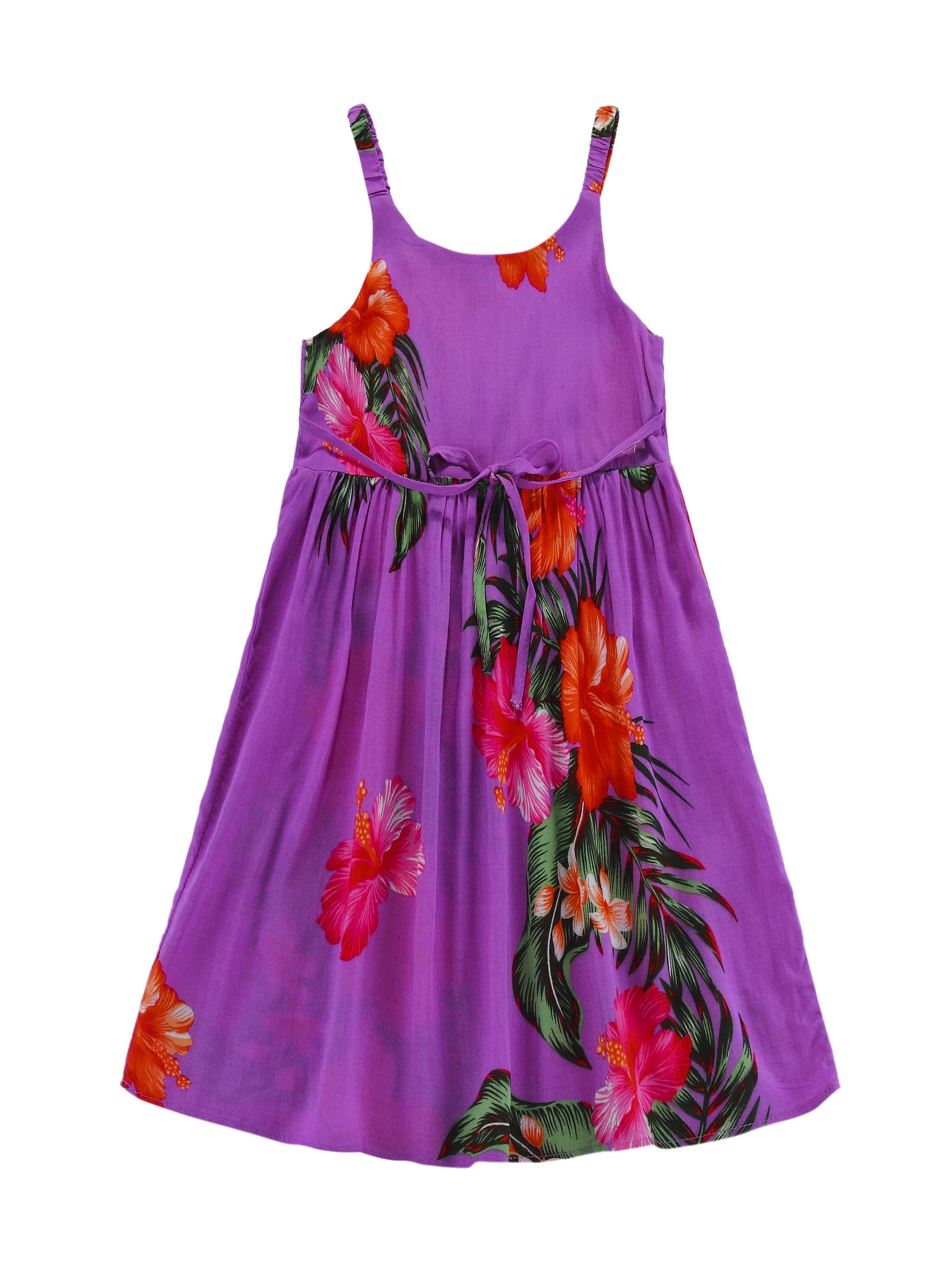 purple hawaiian dress
