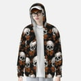 thumbnail image 2 of Fotbe Butterfly Skull Chaqueta con Protección Solar UPF 50+ para Hombre y Mujer, Camisa con Capucha y Bolsillos-3X-Large, 2 of 7