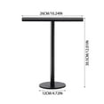 thumbnail image 2 of Hand Towel Holder Stand for Bathroom Vanity Countertop Stainless Steel T-Shape Free Standing Towel Rack Stand Towel Bar for Bathroom Kitchen (Black), 2 of 7