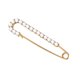 thumbnail image 1 of Sonducket Broches de perlas con diamantes de imitación, accesorio elegante para ropa, cárdigan, adorno para ropa femenina, Clip para decoración de Accesorios de disfraces Plata/Perla Sonducket AP009978-04, 1 of 6