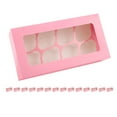 thumbnail image 6 of JINMING 8 Count Cupcake Boxes with Window and Inserts, 15 Pack Pink Cupcake Containers, 12.2" x 6.3" x 3" Cupcake Holders for Muffins, Desserts, Pastries for Mothers Day, 6 of 8