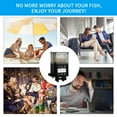 thumbnail image 4 of Lychee Automatic Fish Feeder for Aquarium with Timer, LCD Display 320ML Large Capacity Adjustable Fish Dispenser, Operated Feeders for Goldfish, Turtle for Vacation, Weekend or Daily Use(Black), 4 of 8
