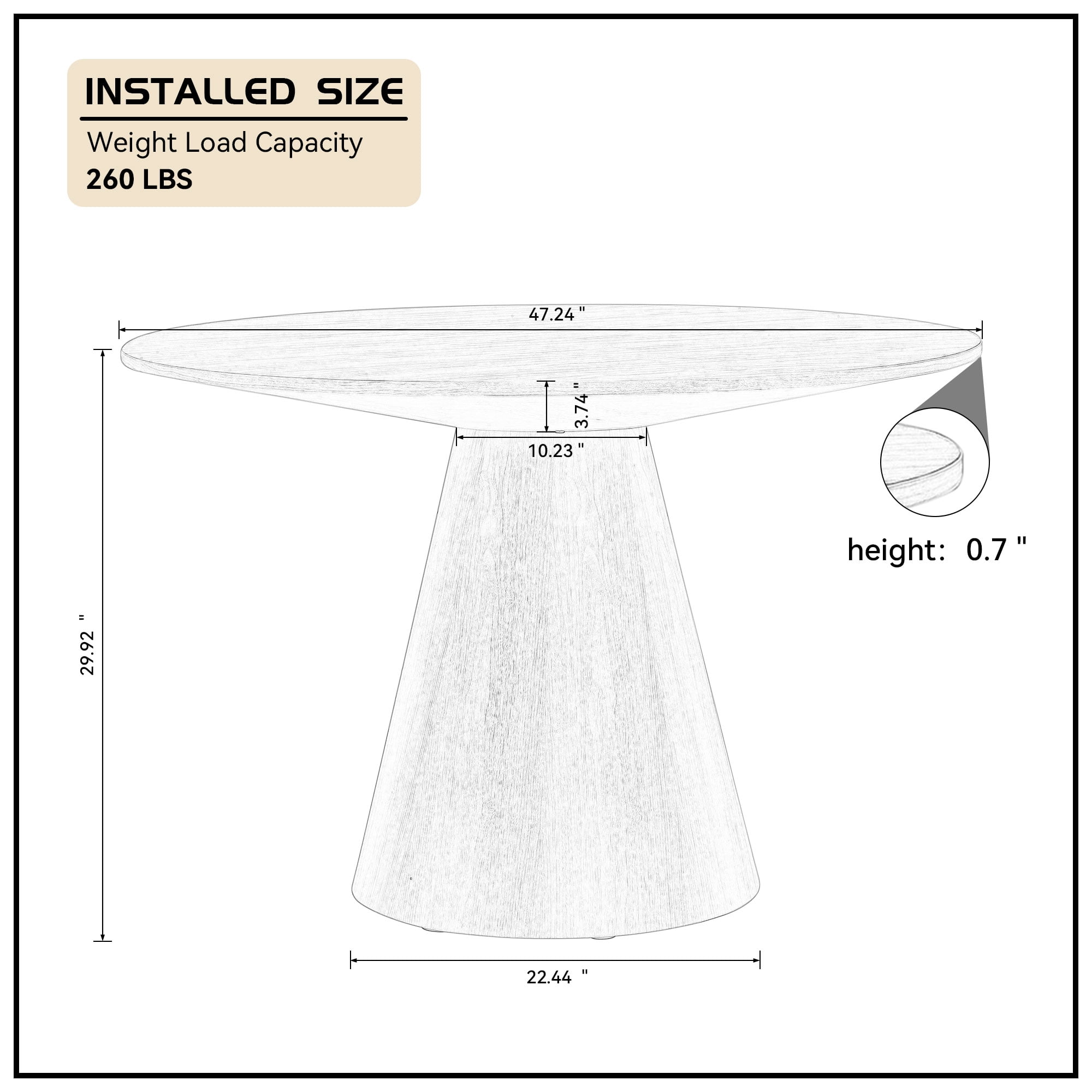 Round Table Typical Dining Room Table Dimensions Anyact 47