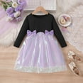 thumbnail image 2 of Tauxra Robe en Maille à Manches Longues et Col Rond pour Femmes, Jupe Élégante en Maille à Manches Longues au Style Princesse, Robe de Soirée Formelle pour Occasions Spéciales, 2 of 9
