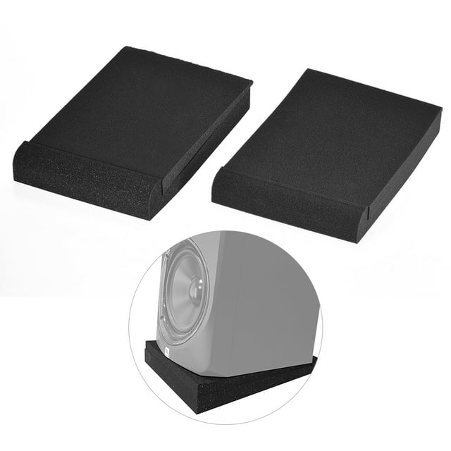 2 Pack Studio Monitor Isolation des haut-parleurs Mousse acoustique Max. 9,6 "* 7,7" Zone utilisable