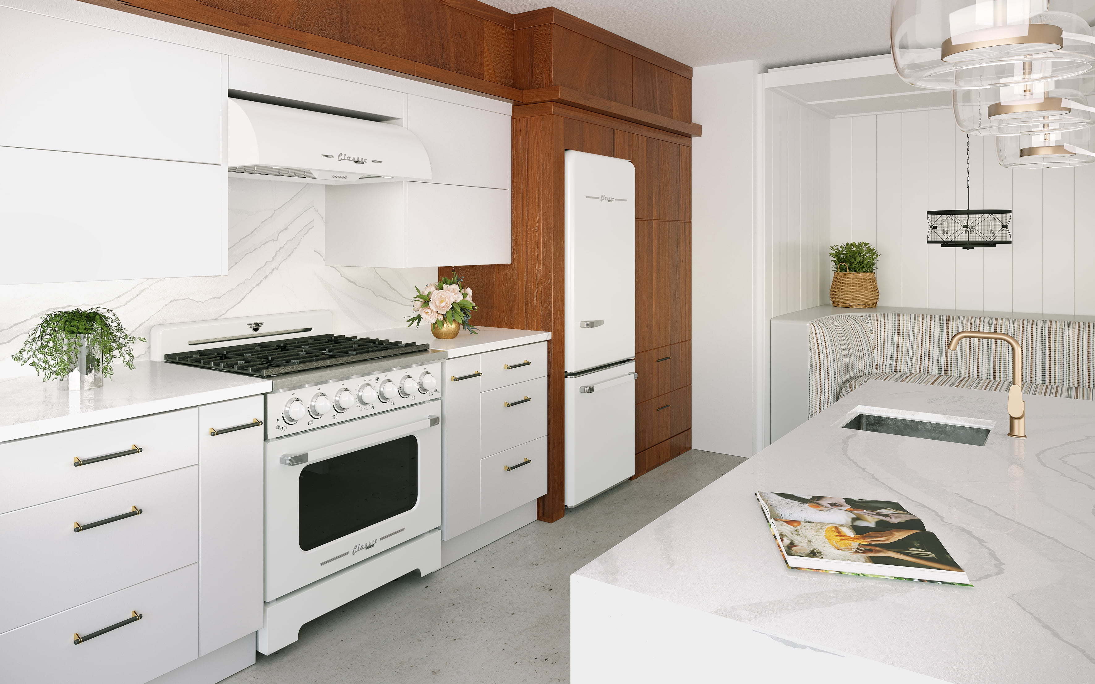 Unique Classic Retro 36" Under Cabinet Range Hood with 700 CFM and LED Lighting 110 volts