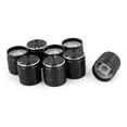 thumbnail image 2 of 8pcs 6mm Hole Dia Metal Round Lamp Dimmer Rotary Switch Knob Control Cap Black, 2 of 4