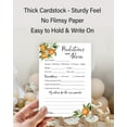 thumbnail image 6 of A Little Cutie Prediction and Advice Cards - Pack of 25 - Citrus Orange Theme Baby Shower Invitations, Wishes for New Parents, Mom & Dad to be Mommy & Daddy Message Shower Activity Keepsake G350-PDAV, 6 of 7