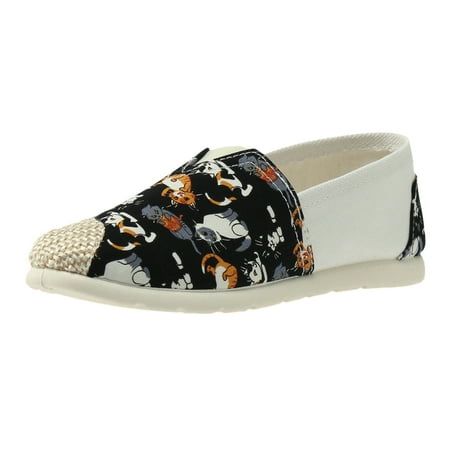 

KmaiSchai Delights Sports Shoes For Women Ladies Floral Cartoon Printing Shoes Fashion Soft Sole Cloth Shoes Linen Soft Sole Cloth Shoes Beef Tendon Sole Non Slip Cloth Shoes Woman Casual Flat Shoes