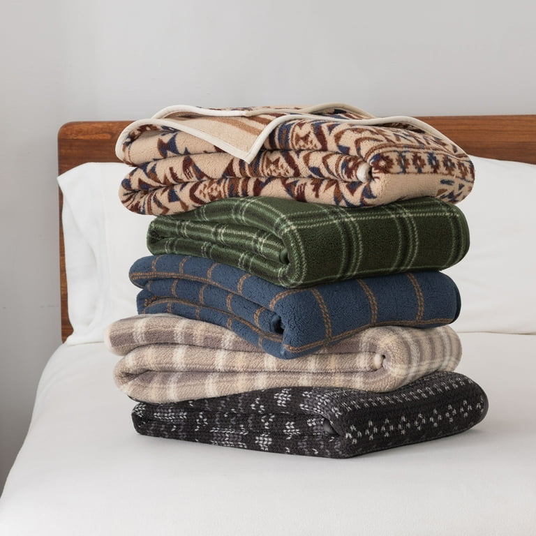 Berkshire Life Reversible Printed Hampshire Soft Throw Blanket