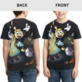 thumbnail image 3 of Anime Cuphead Youth Unisex T-Shirt Crewneck Short Sleeve Double-Sided Print Tee Shirts Top For Boys Girls Kid Teen Large, 3 of 6