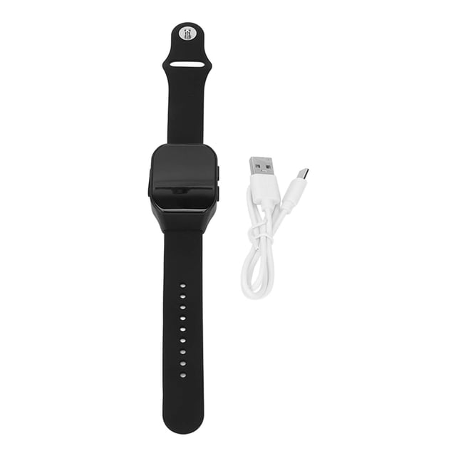Reloj de pulsera para dormir, dispositivo portátil para aliviar la ansiedad, con microcorriente y 3 modos de presión, color negro.
