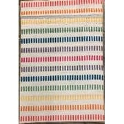 Angle View: GAP Home Ombre Lines Kids Area Rug, Rainbow, 5'2"x7'