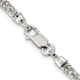 thumbnail image 3 of 925 Sterling Silver Byzantine Chain Styles Necklace 4 mm Fancy 18 inch, 3 of 4
