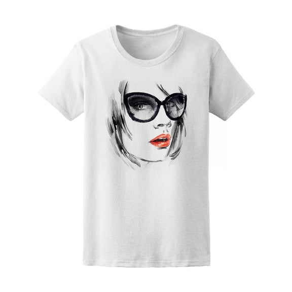 Woman Portrait Sunglasses Tee Women's -Image by Shutterstock