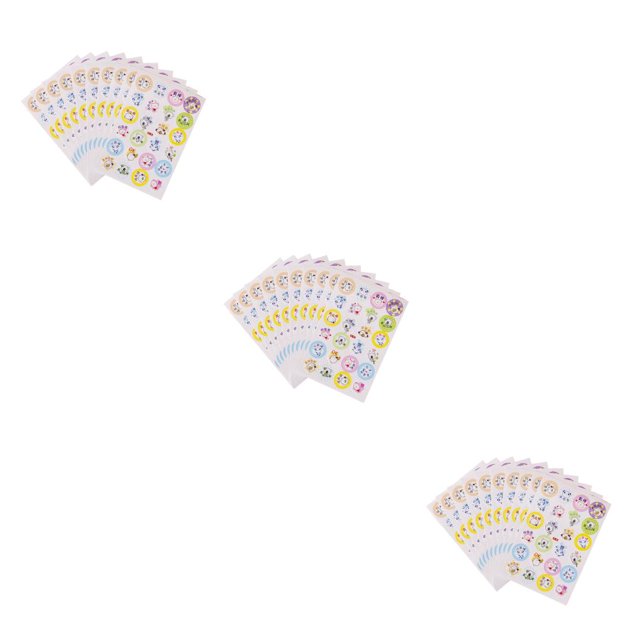 jesticaly 10 Sheets Commend Stickers Lovely Removable PVC Teacher Praise Labels Cartoon Reward Decals School Students Using Good 3Set