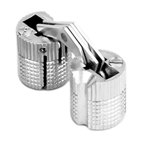 Brass Concealed Invisible Barrel Hinges, Cylindrical Hidden Cabinet Furniture Hinges, 180 Degree Opening Angle for DIY Jewelry Box Furniture Hand, 8MM, 1 Pcs
