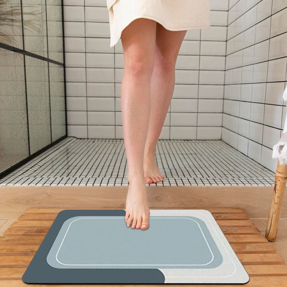 Alfombra de baño Crystal Velvet | Alfombra de ducha antideslizante y superabsorbente | Alfombra lavable para bañera, lavabo, cocina, lavadero y zona de alimentación de mascotas