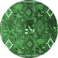 thumbnail image 1 of Ahgly Company Indoor Round Persian Emerald Green Traditional Area Rugs, 6' Round, 1 of 4