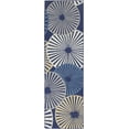 thumbnail image 2 of Nourison Grafix Geometric Navy 2'3" x 7'6" Area Rug, (2x8), 2 of 8