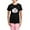 With Pink Camo Pant, variant on - Im_The_Playful Women's Dark Pajamas - Women's Short Sleeve Print T-Shirt and Pants Dark Cotton Pajama Set